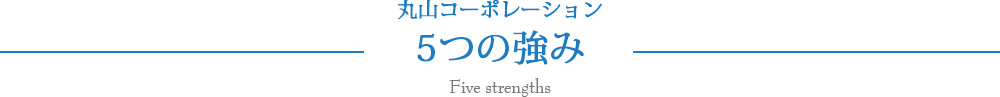 丸山コーポレーション5つの強み